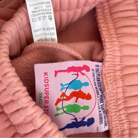 LUISAVIAROMA KIDSUPER STUDIOS Kidsuper Logo Cotton Sweatpants Size Small - Picture 9 of 16